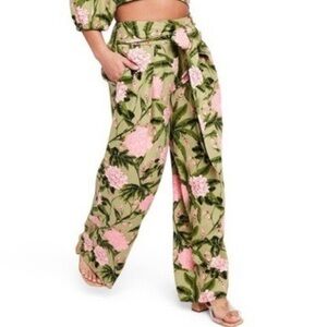 Agua Bendita x Target Green Floral Print Pants